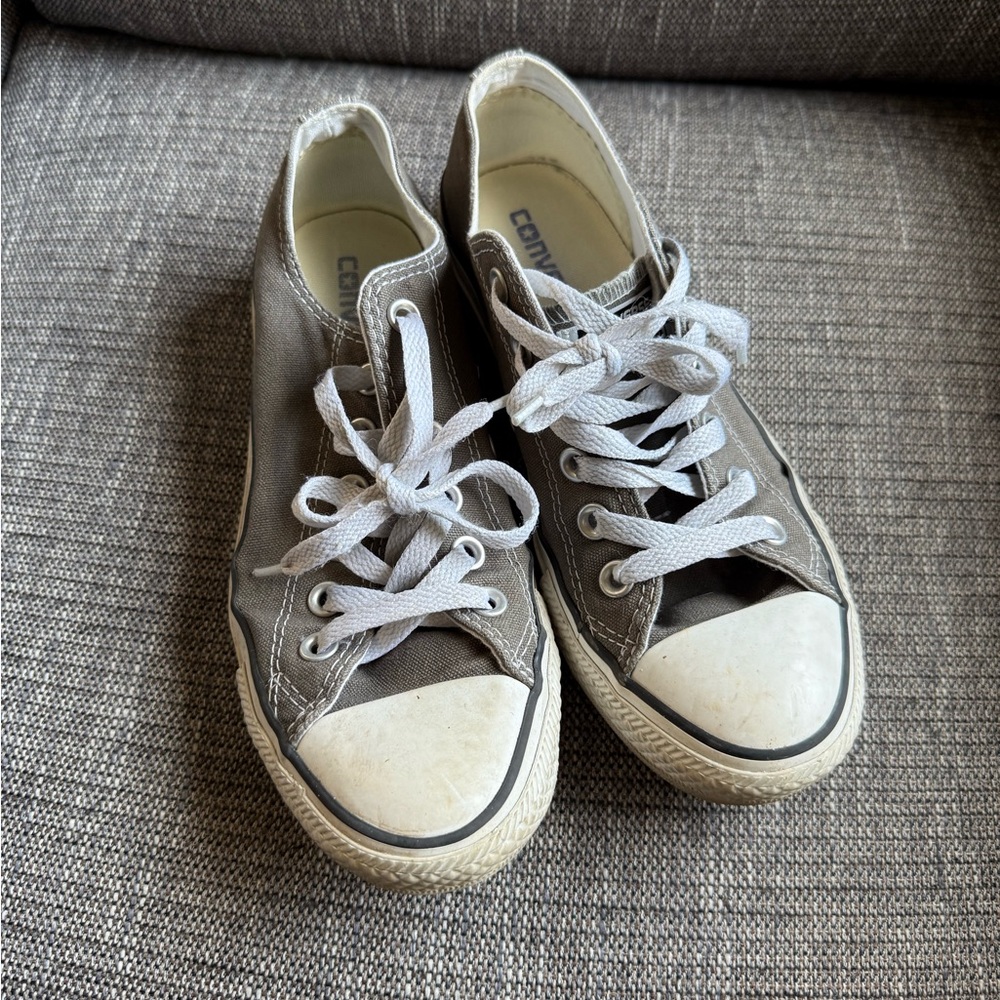 Converse Gray Low-Top Sneakers
